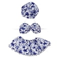 thumbnail image 4 of Porch Goose Summer Outfit 3 Piece Floral Print Set with Sun Hat Bikini Top and Skirt Fits 19-23 Inch Geese for Front Porch Patio Decor, 4 of 6