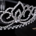 thumbnail image 2 of LABSERRON Bridal Tiara Crown Rhinestone for Wedding Accessory 1Set 5.9x5.9x2.4in, 2 of 8