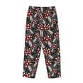 thumbnail image 3 of Lsque Autumn Forest Mushrooms Print Women's Pajama Pants, Lounge Pant - Comfortable Home Wear,Elastic Waistband, Stylish Design-Large, 3 of 9