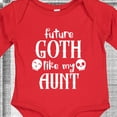 thumbnail image 4 of Inktastic Future Goth Like My Aunt with Skulls Boys or Girls Long Sleeve Baby Bodysuit, 4 of 5