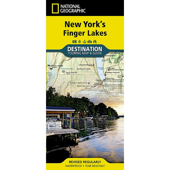 National Geographic Destination Map New York's Finger Lakes Map, (Paperback)