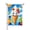 Color 1, variant on Amhnf Colorful Hot Air Balloon Sunset Landscape Art Garden Flag For Home Outdoor Garden Yard Decor 12x18 inch