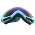 thumbnail image 3 of Lunettes de Planche à Neige, Lunettes de Ski sur Neige Anti-Buée Lunettes de Sports de Neige Coupe-Vent pour Alpinisme Cyclisme, Randonnée pour Sports Extérieurs Ski Bleu, 3 of 8