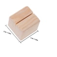 thumbnail image 2 of OULII 10Set Game Card Holder Stand Square Shape Wood Material Steady Standing Home Decor, 2 of 8