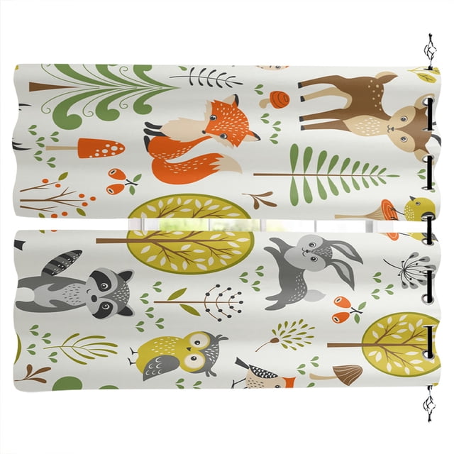 Naiovety Cortinas hechas de poliéster que no se desprenden y no tienen hilos sueltos y son duraderas para una cortina de cocina duradera Decoración del hogar LEX00475