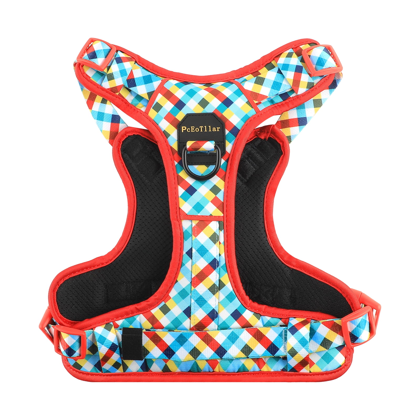 PcEoTllar No Pull Dog Harness, Adjustable Reflective Soft Padded Pet