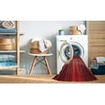thumbnail image 2 of Ahgly Company Machine Washable Indoor Round Transitional Grapefruit Red Area Rugs, 6' Round, 2 of 7