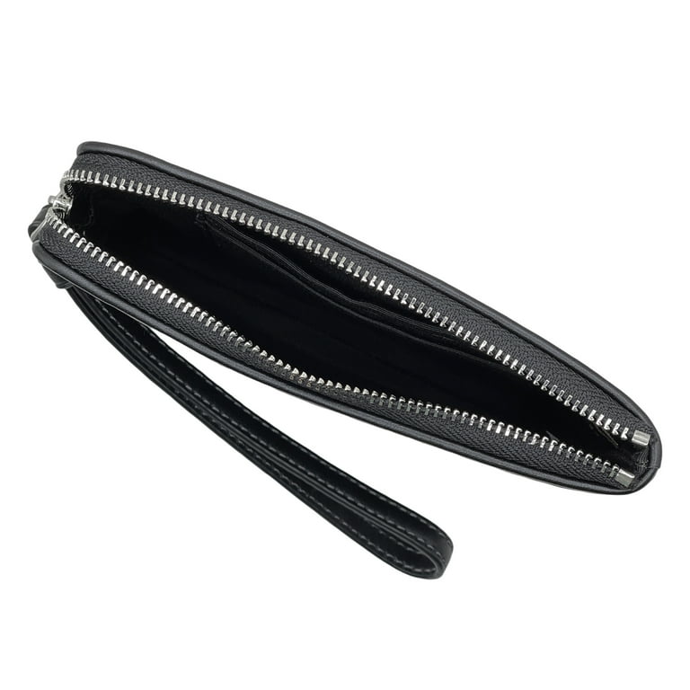 Coach Women's Small Corner Zip Wristlet in Signature Coach Women's Small Corner Zip Wristlet in Signature