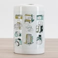 thumbnail image 2 of Paparazzi Ceramic Toothbrush Holder, Various Vintage Cameras Professional Photography Hipster Classic Machines, Decorative Versatile Countertop for Bathroom, 4.5" X 2.7", Sea Green Khaki, 2 of 4