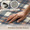 thumbnail image 6 of ODIKA 8'x10' Washable Area Rug Non-Shedding, Easy Care, Rag Faded Layered Terracotta Slate Grid Farmhouse Diagonal Doormat for King Size Bedroom Under Bed, Master Suite, 6 of 7