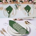 thumbnail image 3 of Green Gourd Cloth Napkins, Modern Abstract Art Geometric Washable and Reusable Dinner Napkins Set of 4, Table Napkin for Kitchen Party Birthday Wedding Hotel Housewarming 20"x20", 3 of 9