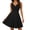 Black, variant on CIENVNSTG Women Sleeveless V-Neck Sundresses Summer Cocktail Swing Dress Casual Faux Wrap Short Tank Dress Wedding Party Rockabilly Evening Prom Dress Purple M