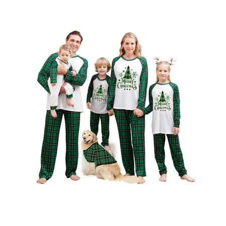 

Christmas Family Matching Pajamas for The Dog Baby Kids Teens and Adults