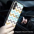 thumbnail image 3 of Designed for Samsung Galaxy A35 5G Fashion Graphic Design Pattern Hard PC TPU 2in1 Tough Strong Hybrid Shockproof Armor Frame Phone Case Cover [ZigZag], 3 of 9