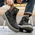 thumbnail image 3 of CORASUN Men's Individual Denim-Look Casual Boots - Trendy Workwear Style, Durable and Windproof, 3 of 10
