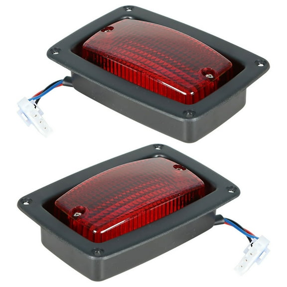 Labwork 2 LED Tail Light 3 Wire Rear Taillights Pair Replacement for DS Club Car Golf Cart