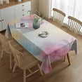thumbnail image 2 of Colorful Floral Pattern Rectangle Tablecloth 60"x84",Waterproof Polyester Rectangle Table Cloth, Wipeable Spillproof Polyester Tablecloth for Dining, Camping, Indoor and Outdoor, 2 of 5