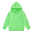thumbnail image 2 of Ulanda Boys and Girls Oversized Fleece Pullover Hoodies Kids Soft Hooded Sweatshirts (Light Green, 1-2 Years), 2 of 4
