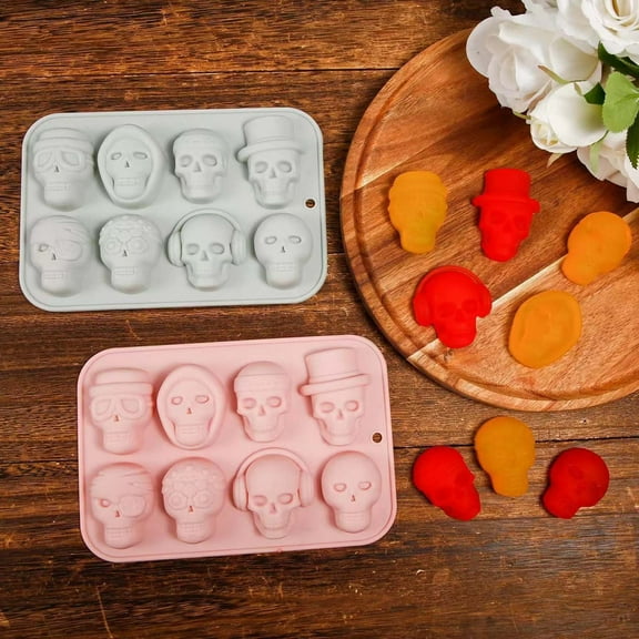 Leodye Chocolate Molds, Candy Molds Silicone Mold for Gummy, Jelly, Ice Cube, 3D Cookies Cupcakes Decorations