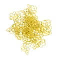 thumbnail image 2 of 45 clips de papel multiusos en forma de flor, juego de clips de papel metálicos para clasificación de documentos, color amarillo, 2 of 5