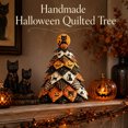 thumbnail image 4 of 7.48 Inch Layered Quilting Halloween Tree Kit, Black Cat Design 3D Patchwork Fabric Sewing Set, for Adults Beginners Holiday Tabletop Home Decor Gift, 4 of 10