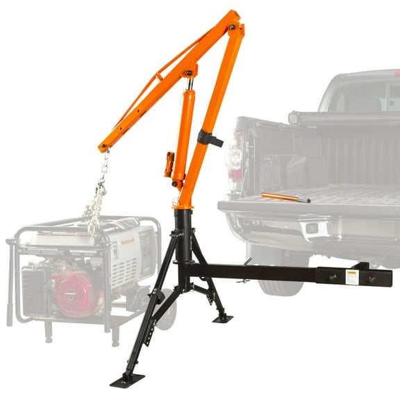 Apex HMC-1000 Hydraulic Hitch-Mount Pickup Truck Jib Crane - 1,000 lb Cap