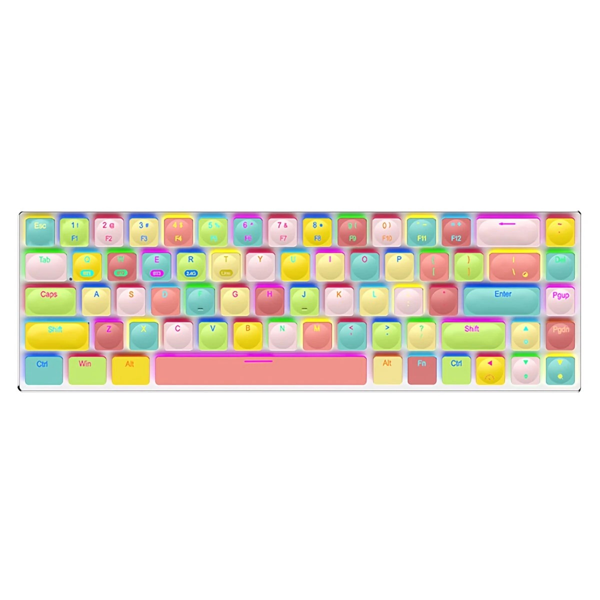 Gaming Keyboard Parts RF68PRO Mechanical Keyboard 68key Threemode