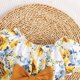 thumbnail image 4 of Gibobby Ropa Para Bebe Conjunto de ropa de monos de verano para recién nacidos con estampado Floral de manga corta para niñas pequeñas(Amarillo, 0-3 Meses), 4 of 5