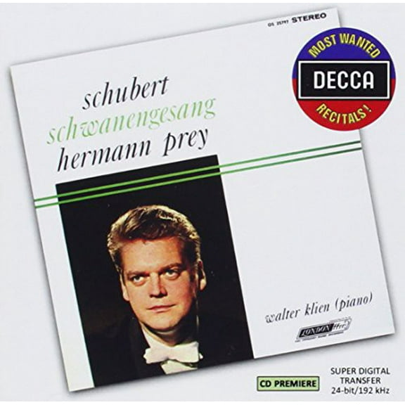 Prey / Klien - Most Wanted Recitals: Schubert - Schwsnengesang - Music & Performance - CD