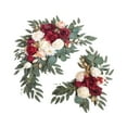 thumbnail image 2 of 2 piezas Flores de esquina Flores artificiales Flower Garland Boda Arco Flores Decoración de letreros de bienvenida para cumpleaños navideño, 2 of 9