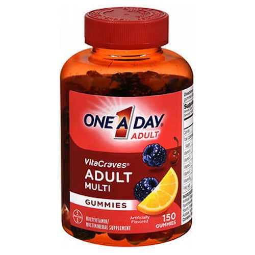 Bayer One-A-Day VitaCraves Adult Multivitamin Gummies, 150 Each ...