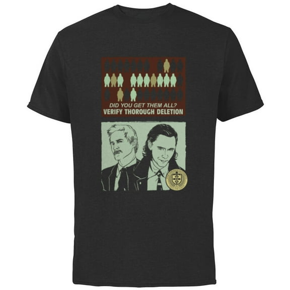 Marvel Loki and Mobius Did You Get All of Them? - Short Sleeve Cotton T-Shirt for Adults - Customized-Black