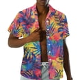 thumbnail image 5 of KUIFORTI His and Hers Matching Outfits Lightweight Couple Matching Outfits with Soft Fabric Tropical Leaf Men’s Hawaiian Shirt Fashionable Quick-dry Gifts for Couples, 5 of 7