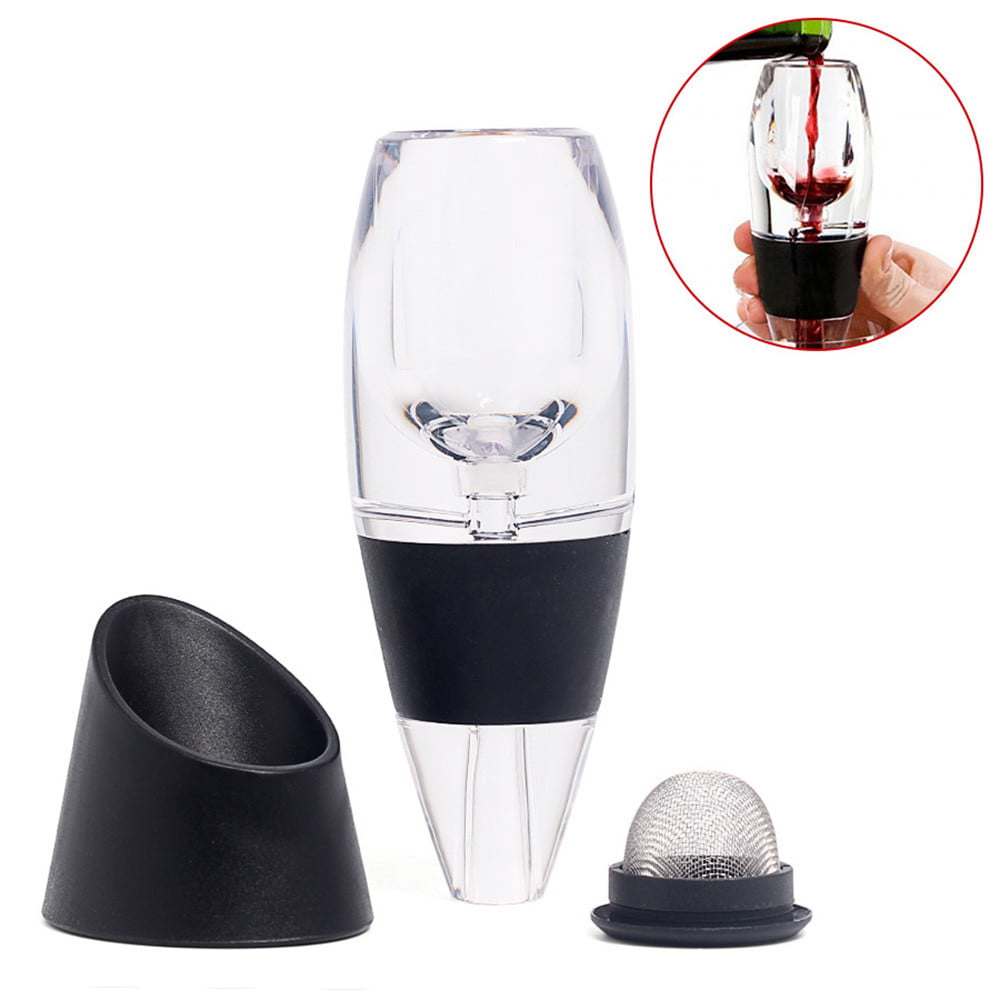 Fast Red Wine Aerator Filter Set Magic Decanter Essential Wine Aerator Portable 