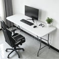 thumbnail image 6 of GVUHR Durable Construction and Compact Foldable Design Folding Table, White, 6 of 7
