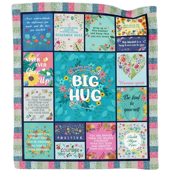 Manta Akoigun Get Well Gifts para mujer, inspiradora, 150 x 125 cm