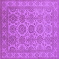 thumbnail image 1 of Ahgly Company Indoor Square Oriental Purple Industrial Area Rugs, 5' Square, 1 of 4