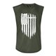 thumbnail image 4 of Summer Men's Solid Color Printed Sweat-absorbing Breathable Shoulder Expanding Sleeveless Vest S, 4 of 5