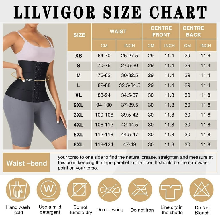 Lilvigor Waist Trainer for Women Lower Belly Fat Waist Cincher Shapewear Short  Torso Waist Trimmer Tummy Wrap Belt Workout Girdle 