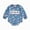 A90-Blue, variant on Newborn Baby Bodysuit for 3-6 Months Baby Boy Girl Romper Long Sleeve Bodysuit Baby Fall Winter Clothes Blue