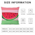 thumbnail image 5 of ONETECH Watermelons Throw Pillow Covers  Summer Fruit Watermelon Slice with Black Seeds Red Green Stripes Pillowcases Cushion Cover for Men Women Sofa Bed, 5 of 5