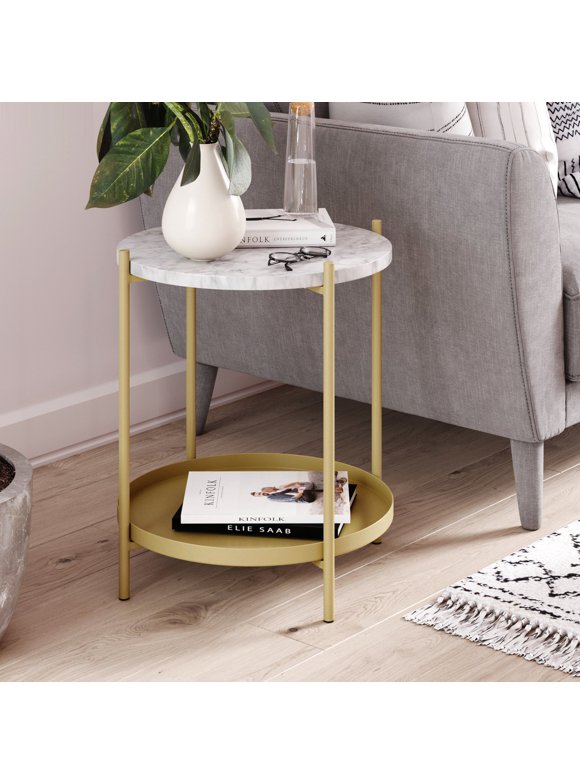 Gold End Tables in End Tables