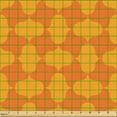 thumbnail image 2 of Ambesonne 70's Fabric by the Yard Upholstery, Abstract Geometric Shapes Plot, 10 Yards, Pale Vermilion Marigold, 2 of 5