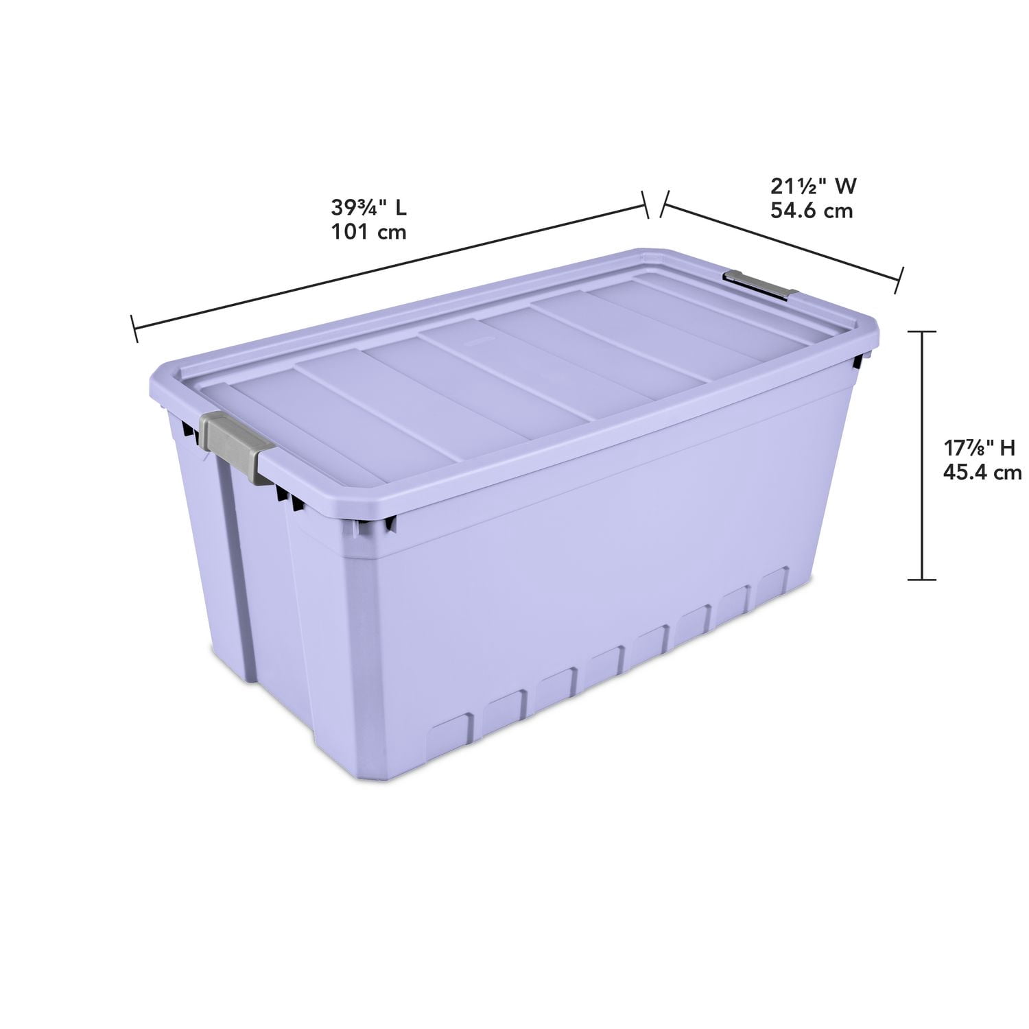 Sterilite 189 L Stacker Tote Lilac Bud