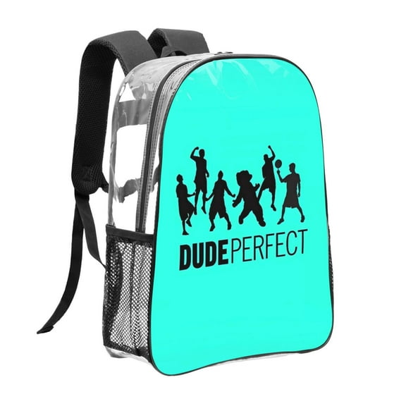 Perfect-Dude Backpack, Durable Transparent Backpack, Clear Daypack Backpacks For School, Work, Concert, College, Travel