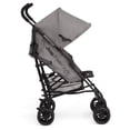 thumbnail image 4 of Jeep PowerGlyde Plus Stroller by Delta Children Lightweight Travel Stroller with Smoothest Ride, Aluminum Frame, 4-Position Recline, Extra Large Storage Basket, Grey, 4 of 5