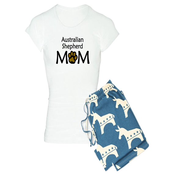 CafePress - Australian Shepherd Mom Pajamas - Women's Light Pajamas