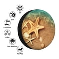 thumbnail image 4 of Fotbe Starfish And Seashell 1 Funda de Llanta de Repuesto con Estampado, Engrosada, Ajuste Universal para Jeep, Remolque, RV, SUV, Camión-17 inch, 4 of 6