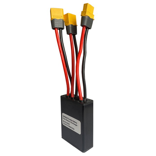 Tignapoo Dual Battery Parallel Module for Lithium Conversion, 20V-72V 30A Simultaneous Discharge, Enhanced Current Output
