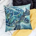 thumbnail image 2 of SHANXI Turtle Pillow Cover Decor Sea Coastal Theme Decorative Pillow Covers Super Soft 20x20in, 2 of 5
